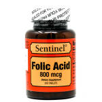 Sentinel Folic Acid 800 mcg